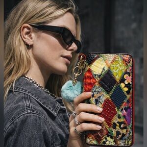 NEW Multicolor Patchwork Women's Clutch Wallet